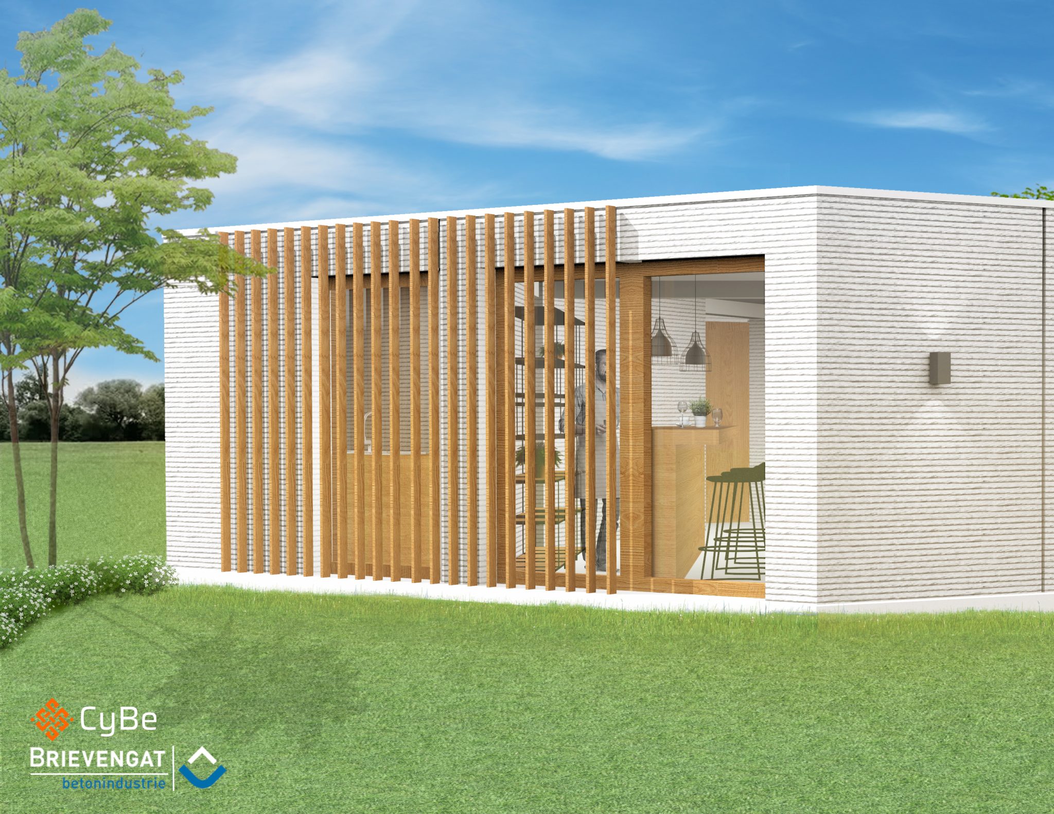 CyBe在加勒比海地区的首个3D打印房屋开始施工，内配有咖啡馆