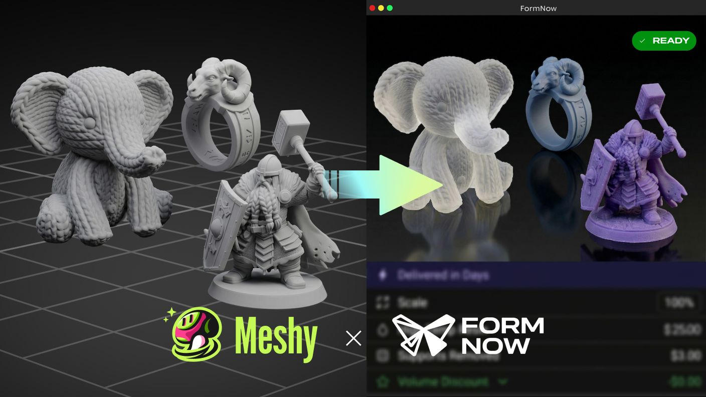Meshy.ai与Formlabs达成战略合作：从AI生成到3D打印，实现全流程闭环