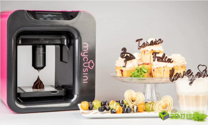 家用咖啡机大小，mycusini 3D巧克力打印机上架