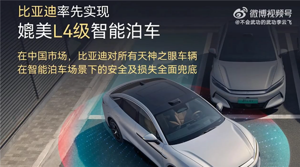 比亚迪为什么敢对智能泊车安全兜底 李云飞：王总看了一组数据后 当场拍板