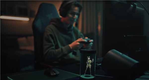 雷蛇发布全息AI助手：装杯的小女孩 能陪你打游戏