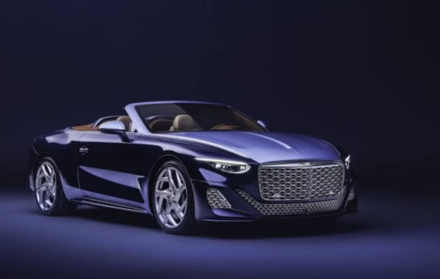 铂金3D打印首秀！宾利Batur敞篷车集成了3D打印铂金