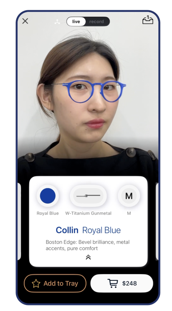 The Breezm：定制眼镜应用