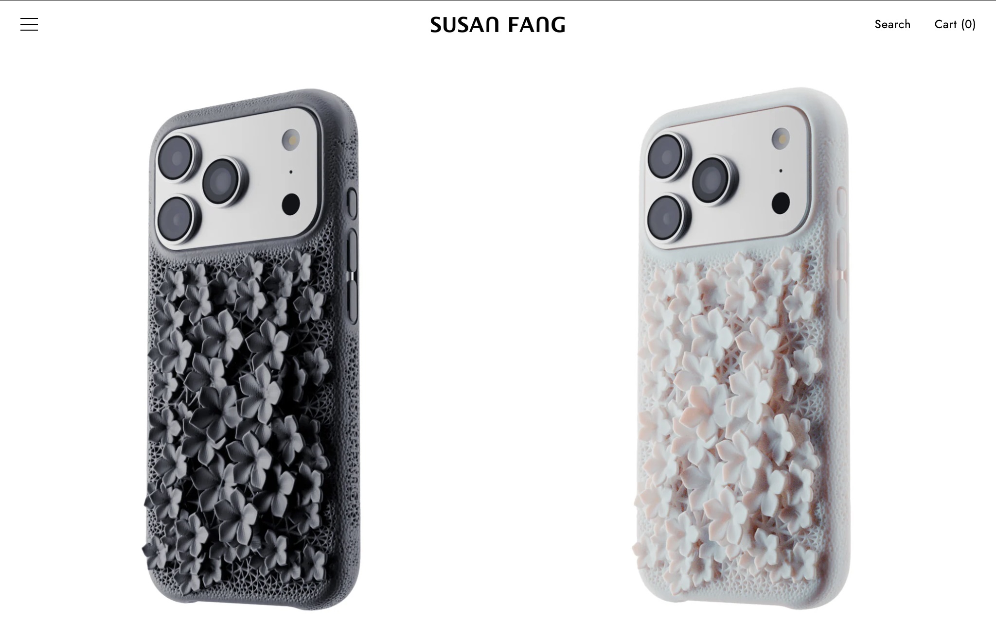 花朵图案3D打印iPhone手机壳 花朵图案3D打印iPhone手机壳