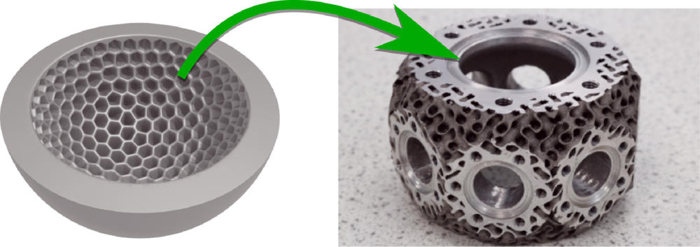 一种采用3D打印技术制造的真空装置，它的内壁具有特殊纹理结构