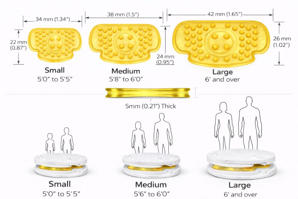 Nivalon医疗器械的不同尺寸。图片来源：Nivalon Medical Technologies