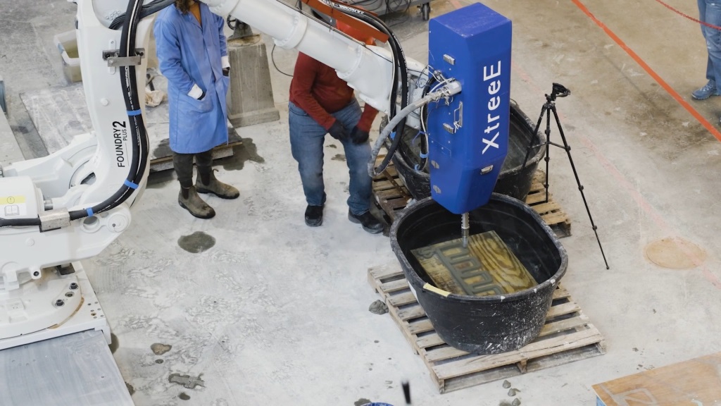 康奈尔大学的研究人员正在研究水下混凝土3D打印技术。图片来源：康奈尔大学。