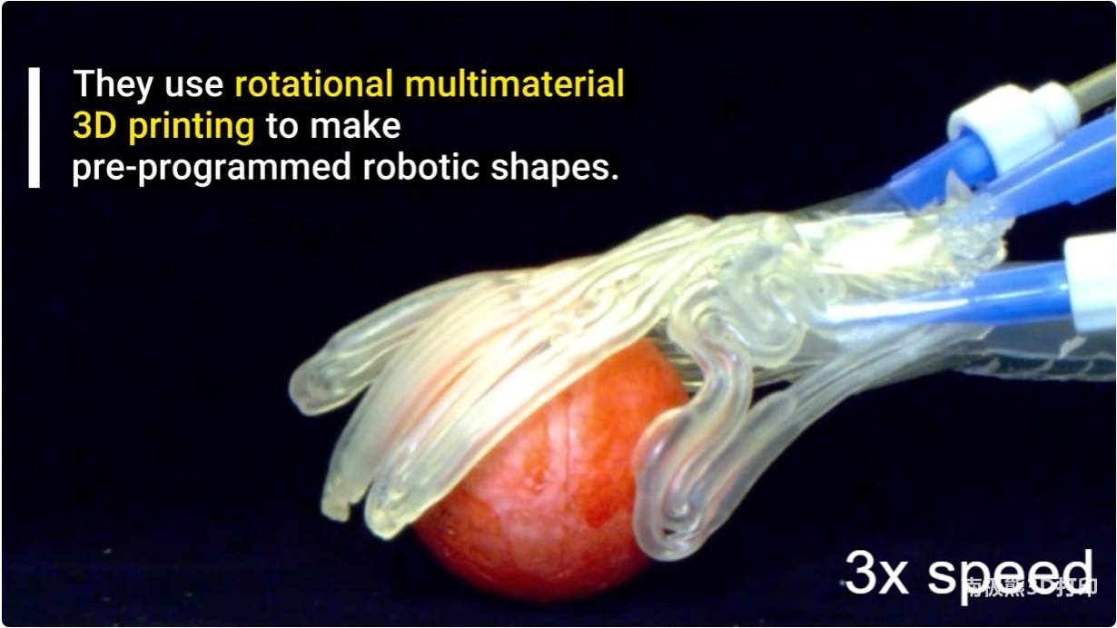 哈佛大学3D打印可编程软体机器人技术取得新突破，可通过空气通道控制“肌肉”运动