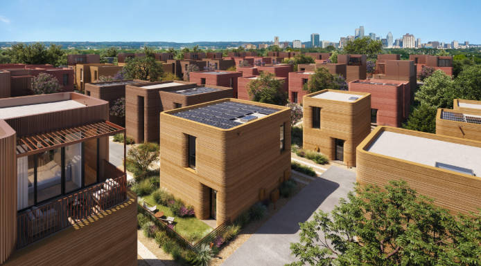 Bjarke Ingels Group（BIG）设计的多层3D打印住宅开发项目效果图