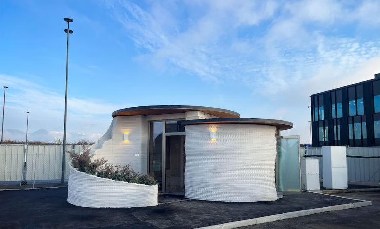 米兰贝加莫国际机场首座3D打印服务建筑落成，全程仅用3周