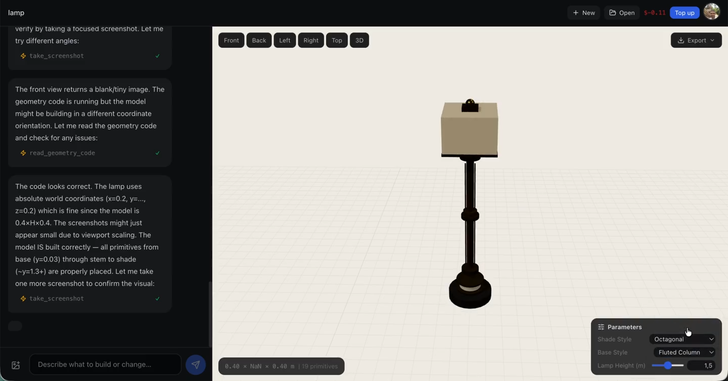 无CAD经验也能设计：AI驱动的“文生3D”智能家具3D建模平台—Prompt2CAD