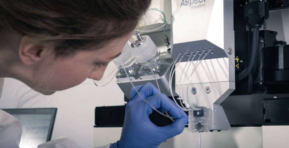 生物打印机特写