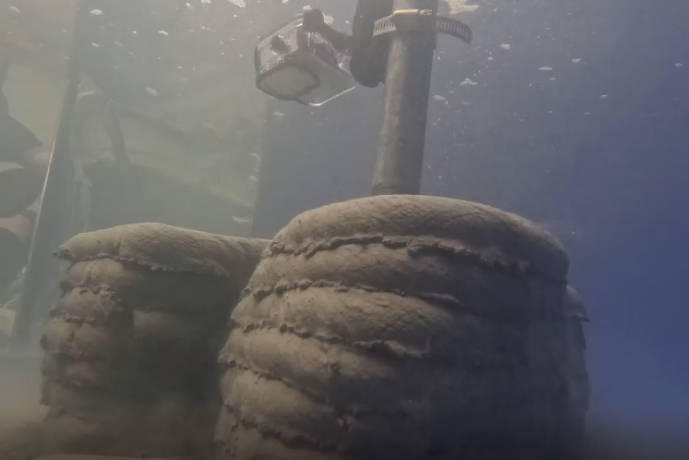 水下混凝土3D打印工艺示意