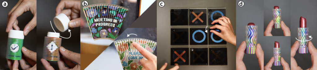 新型3D打印系统可制作出可根据用户互动改变外观的物体