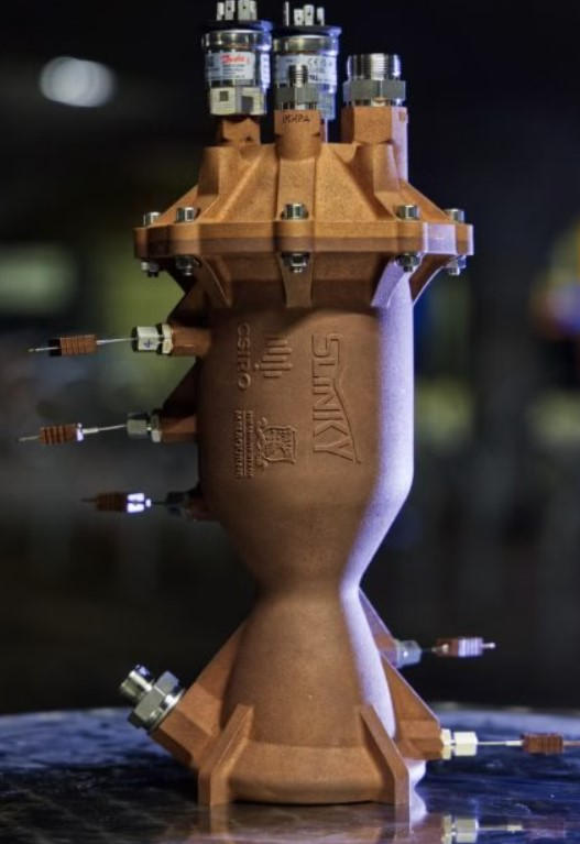 大学生自研3D打印火箭发动机,采用铜合金再生冷却流道 大学生自研3D打印火箭发动机,采用铜合金再生冷却流道